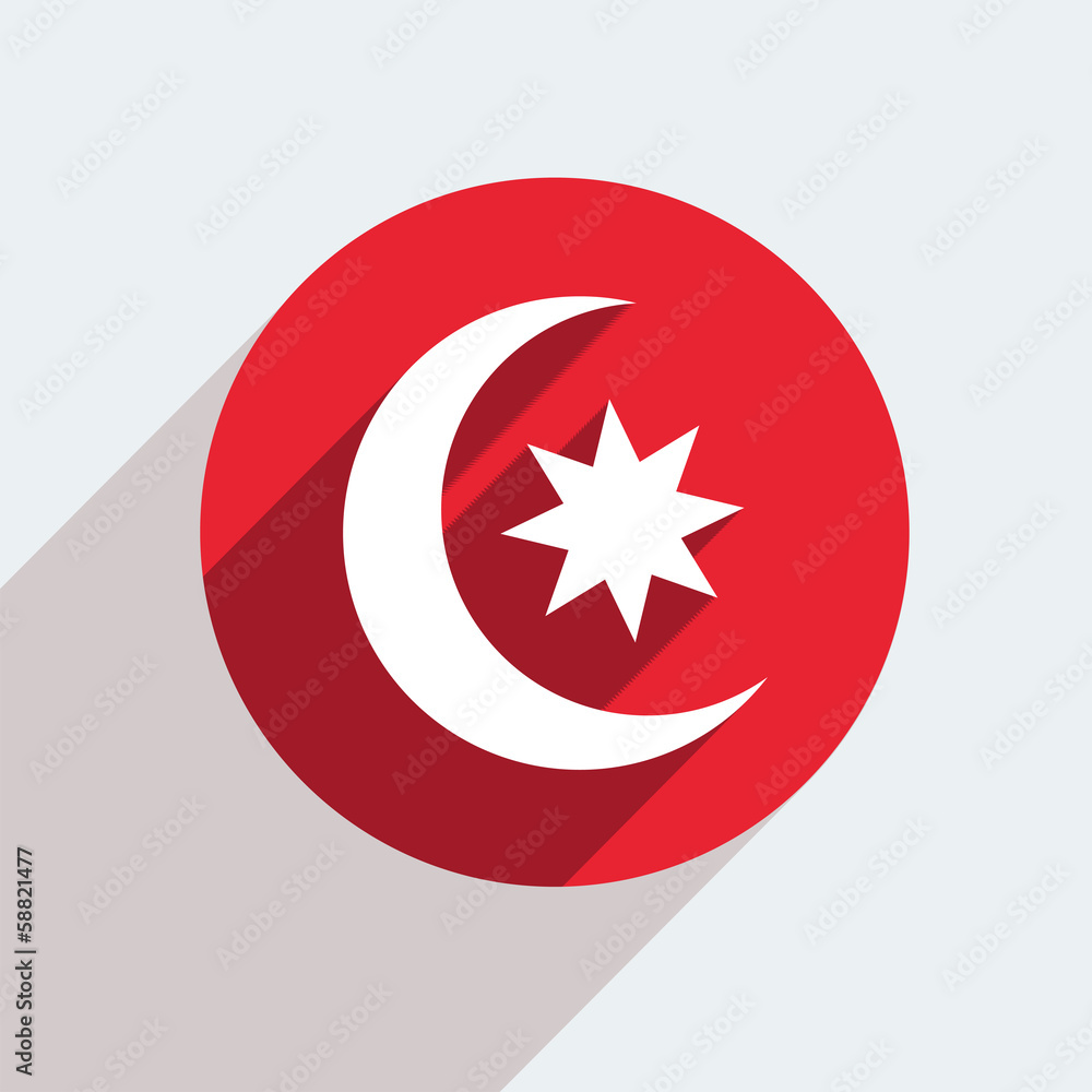 Obraz premium Vector red circle icon on gray background. Eps10