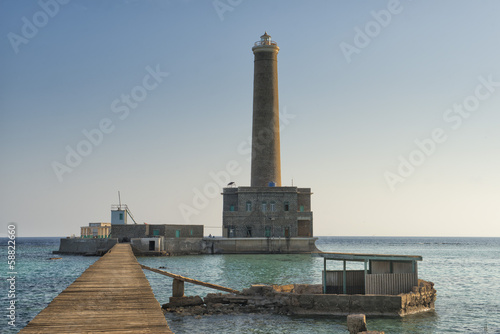 Sanganeb lightouse reef view photo