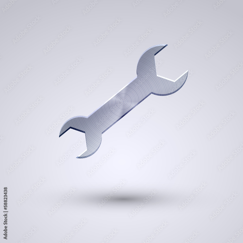 Vector full metal icon on blue background. Eps10 Vector full metal icon on blue background. Eps10