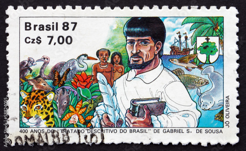 Postage stamp Brazil 1987 Descriptive Treatise of Brazil