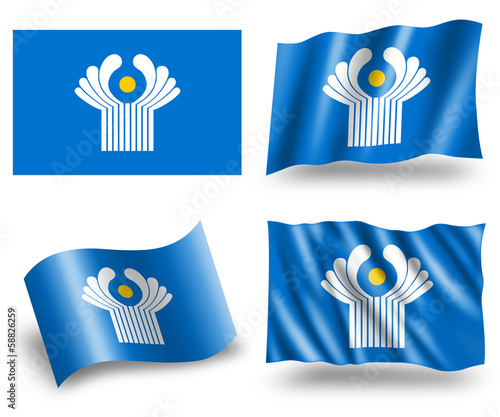 Bilde på lerret CIS flag Commonwealth of Independent States