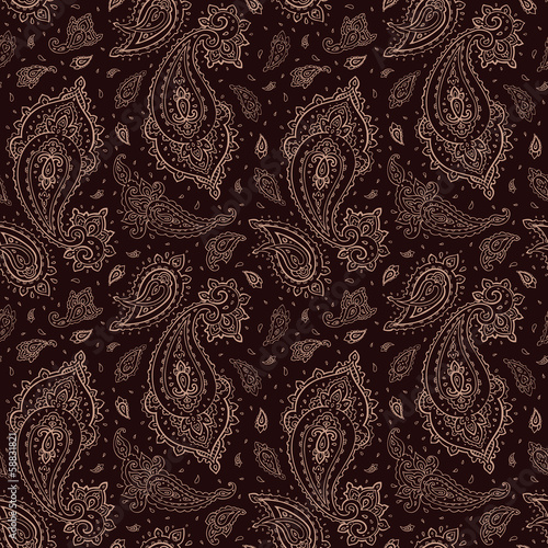 Seamless Paisley background.