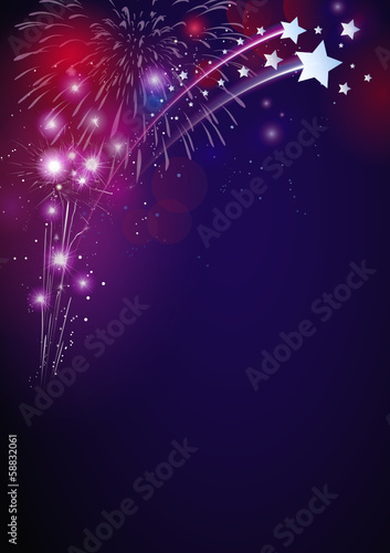 Buntes Feuerwerk