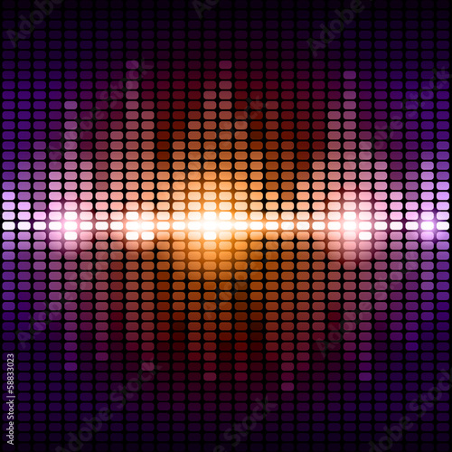 Orange and purple digital equalizer background