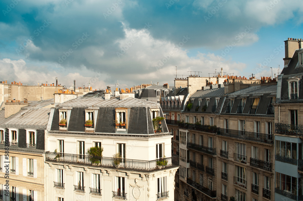Naklejka premium toits de paris