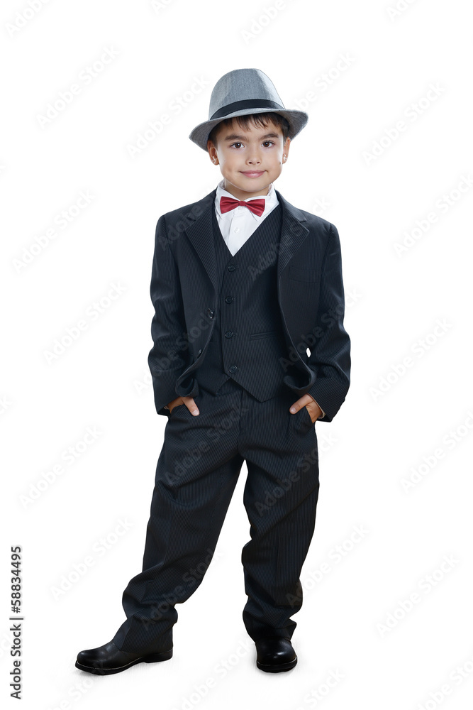 Boy in a suit