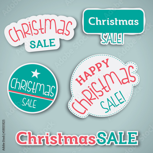 Christmas Sale Label