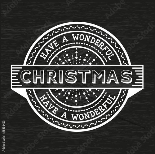 Vintage Christmas Emblem