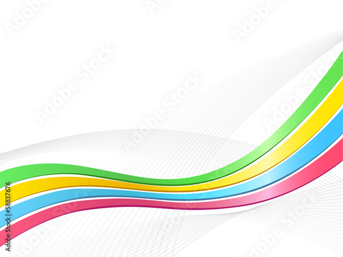 Ribbon wave background