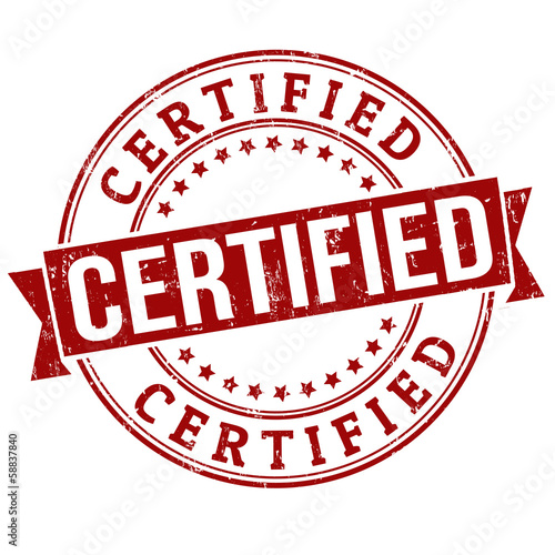 Certified stamp