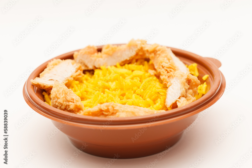 rice with chicken rice with chicken
