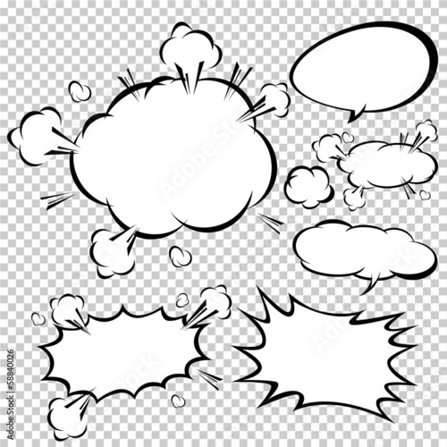 comic template Vector