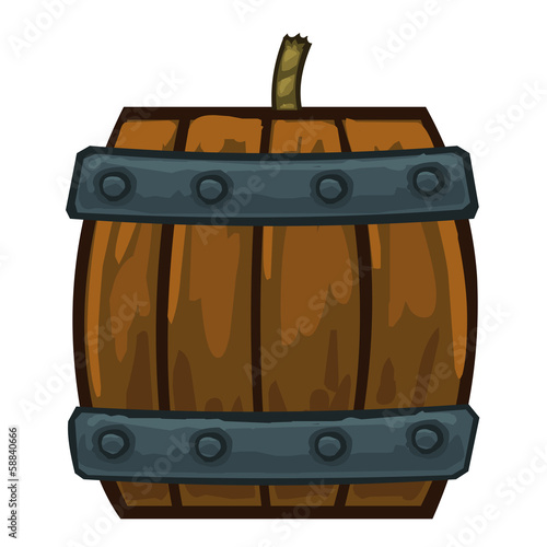 barrels with gunpowder isolated illustration