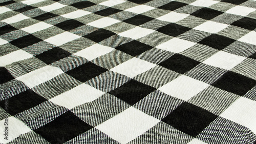 Black and white scott fabric