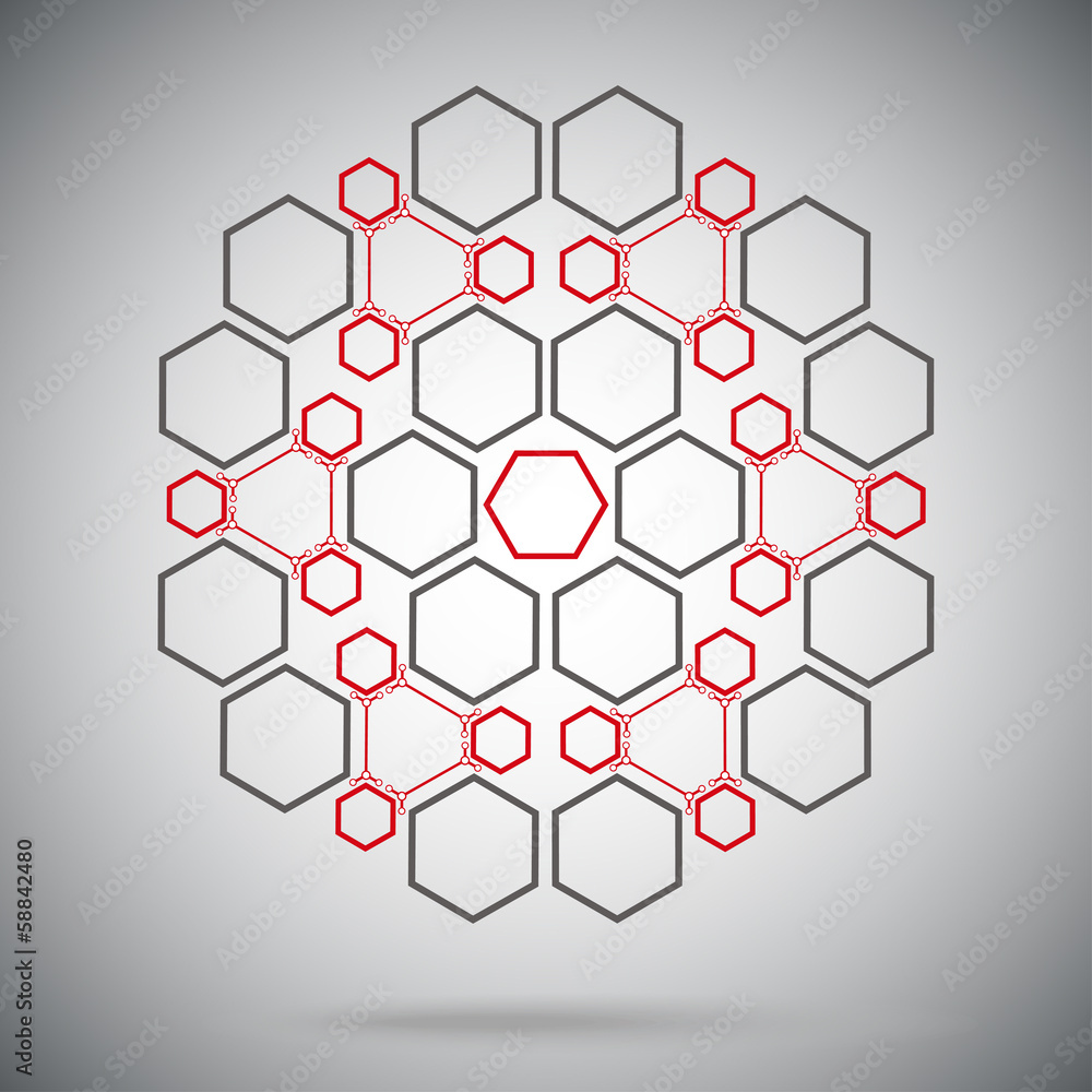 ternary compounds in the form of a sphere red-gray