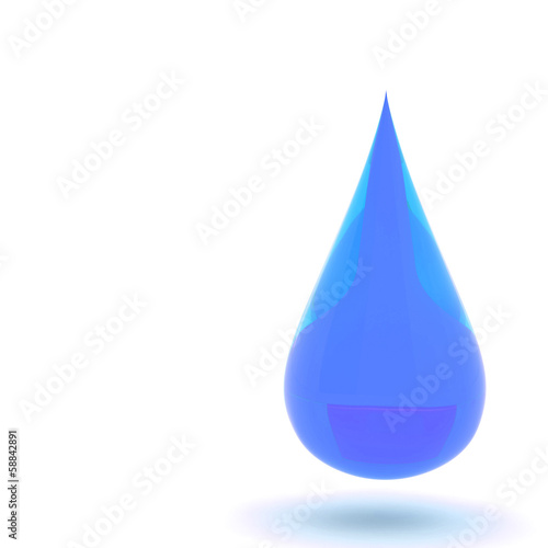 3d illustration of water drop