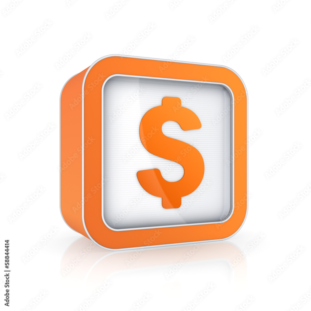 Dollar icon. Dollar icon.