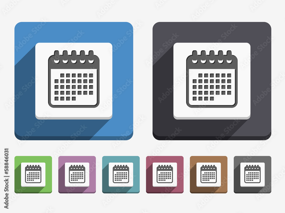 Flat Calendar Icon Flat Calendar Icon