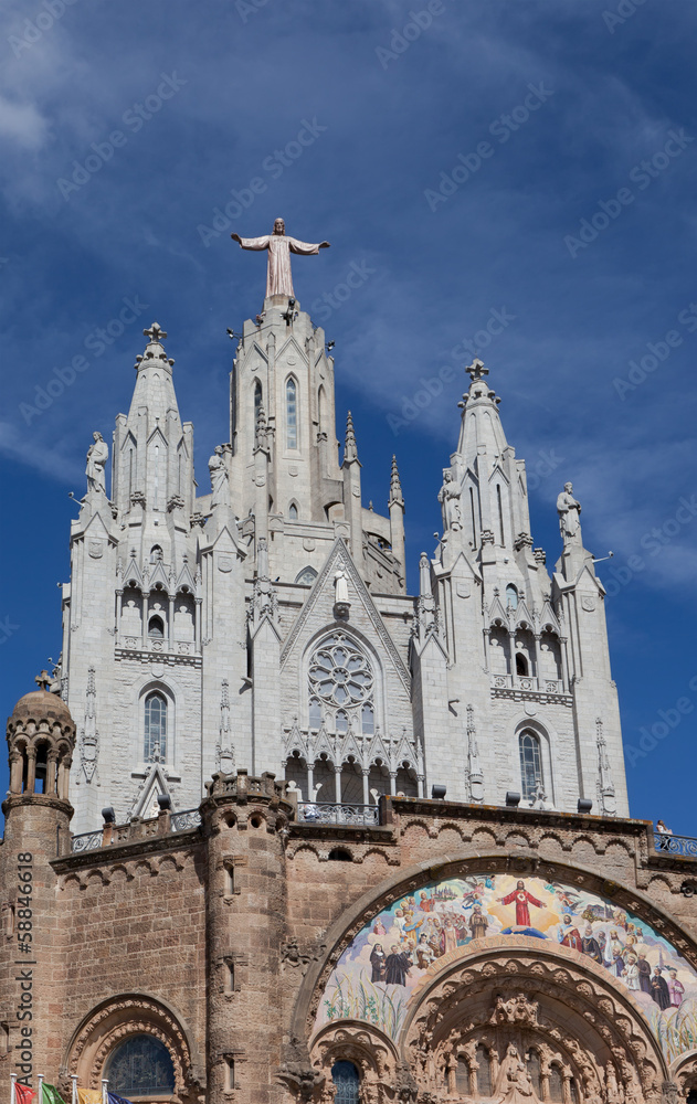 Temple del Sagrat Cor (Church of Sacred Heart). Barcelona. Spain
