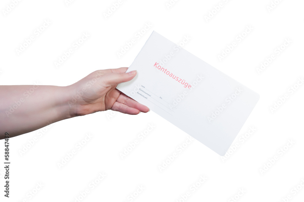 Bank statements in hand Bank statements in hand
