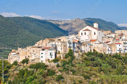 Panoramic view of Cagnano Varano. Puglia. Italy. photo
