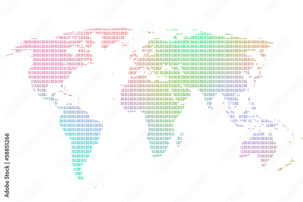 Fototapeta premium Colorful worldmap