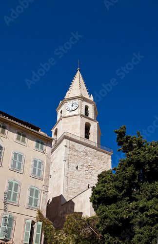 Bell tower of Church Notre-Dame-des-Accoules in Marseilles