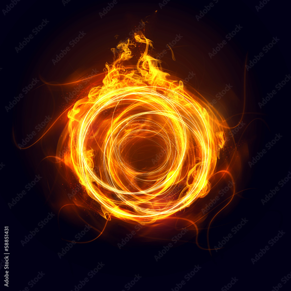 Fototapeta premium Streszczenie Ring of Fire