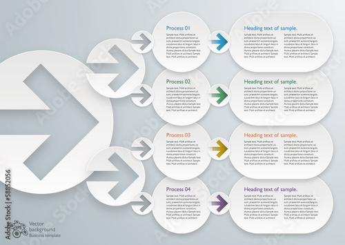 4-Step Process Chart #Vector Graphics