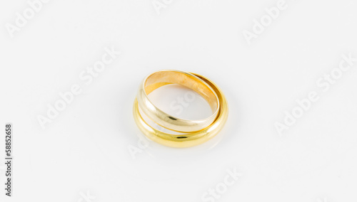 pair wedding golden ring