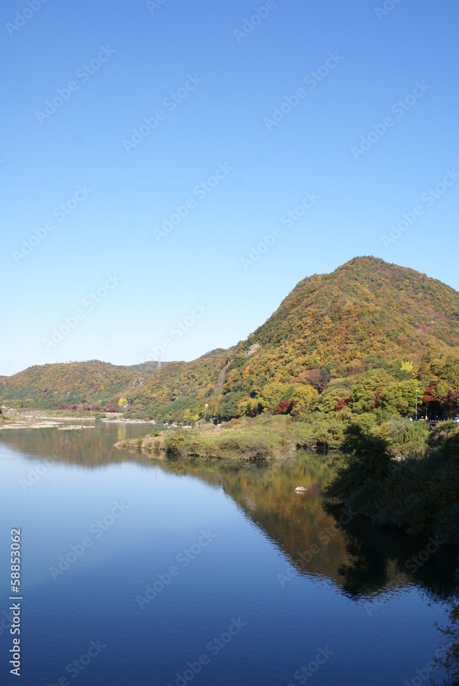 木曽川の景色