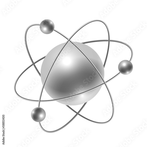 Billede på lærred atom