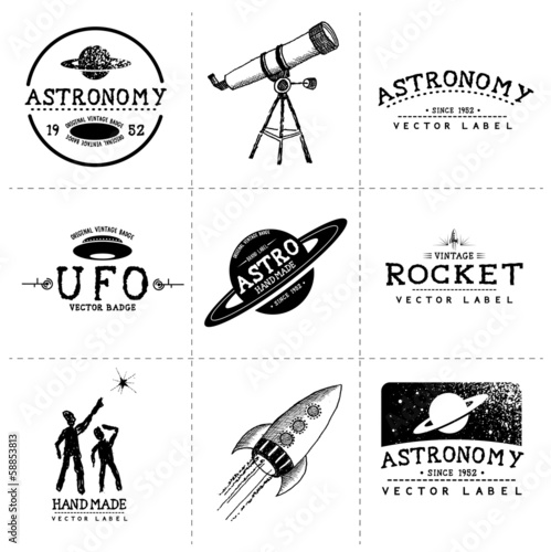 Vintage Astronomy Labels