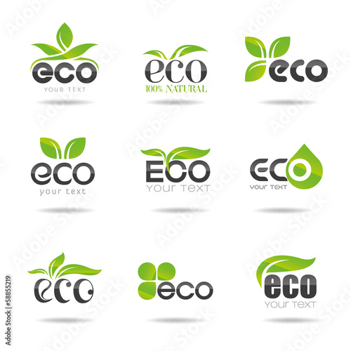 Ecology icon set. Eco-icons