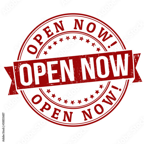 Open now stamp
