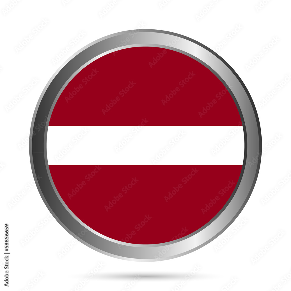 Latvia flag button. Latvia flag button.