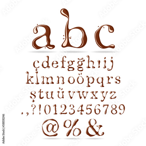 Chocolate Alphabet Lower Case