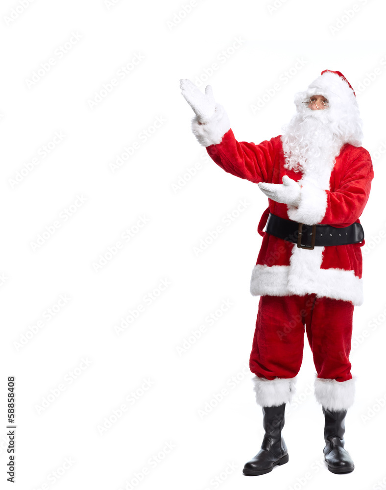 Santa Claus isolated on white. Santa Claus isolated on white.