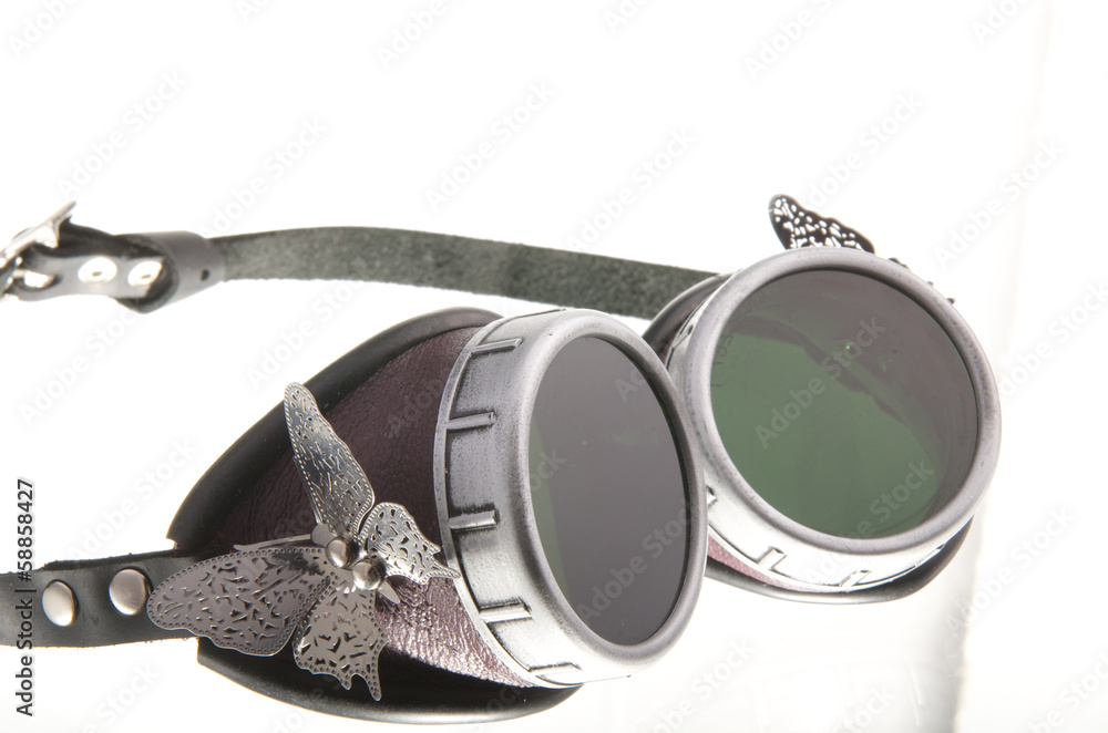 Steampunk goggles with butterfly