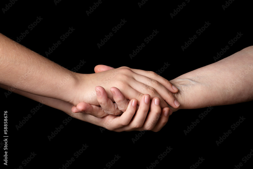 granddaughter and grandmother holding hands granddaughter and grandmother holding hands