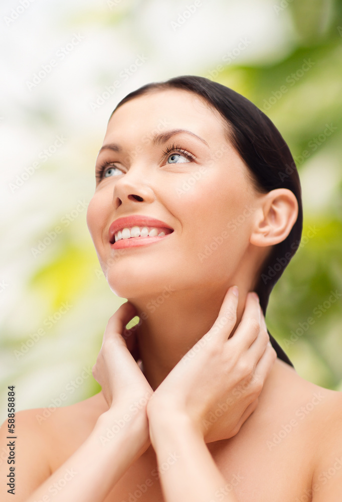 smiling young woman smiling young woman