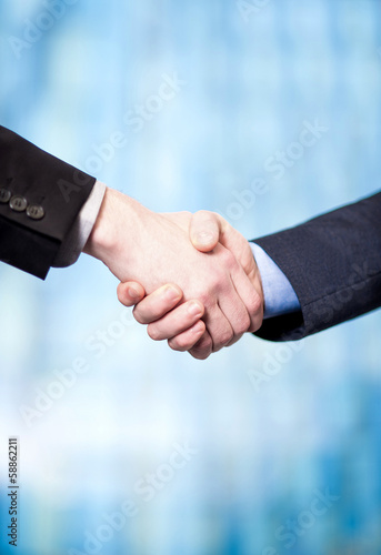 Business people shaking hands