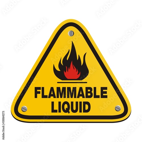 triangle sign - flammable liquid