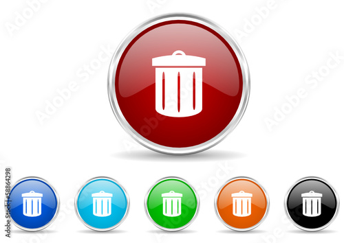 recycle icon vector set