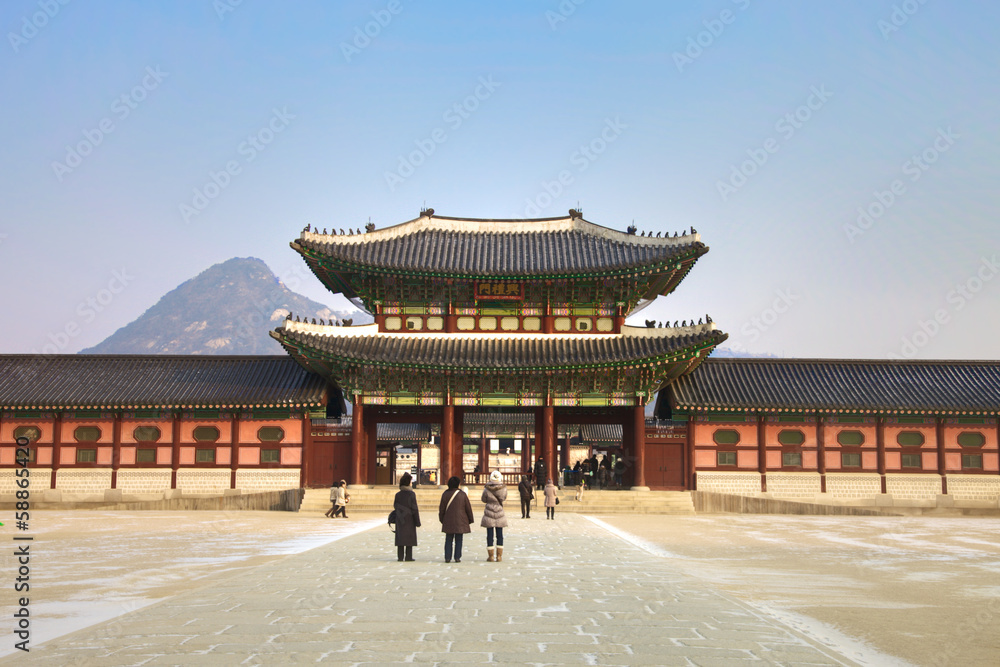 Naklejka premium Kyongbokkung Palace,Seoul Korea