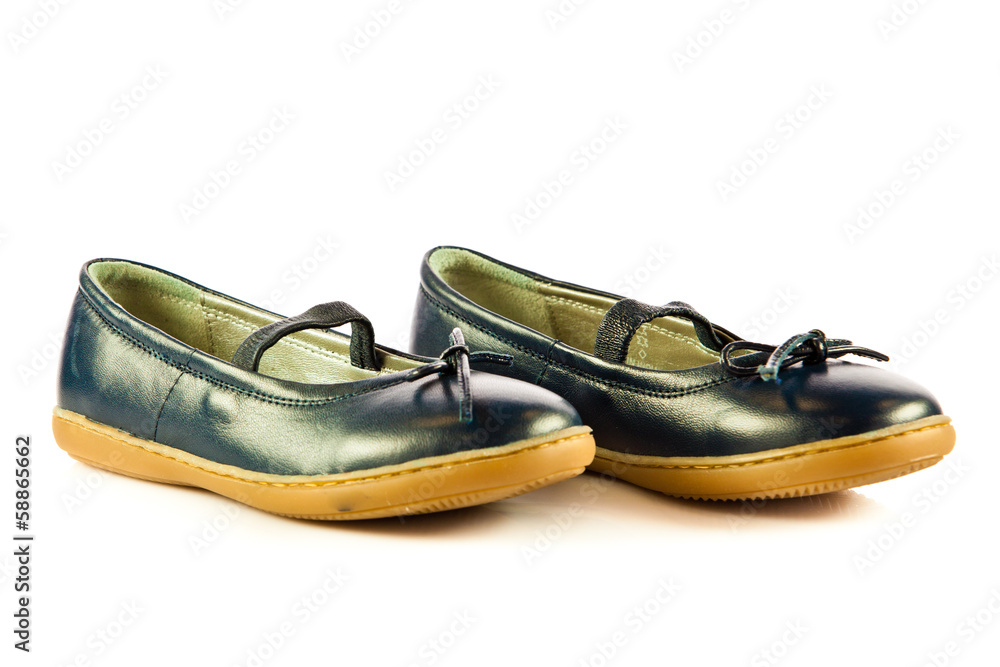 Girl shoes footwear isolated on white background Girl shoes footwear isolated on white background