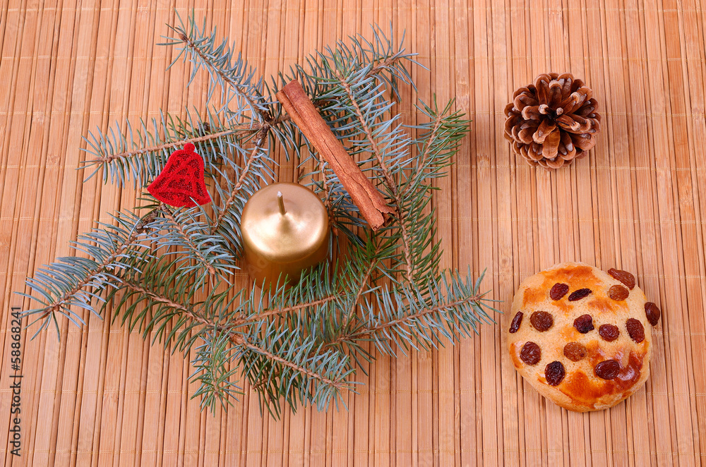 Christmas concept on wooden background Christmas concept on wooden background