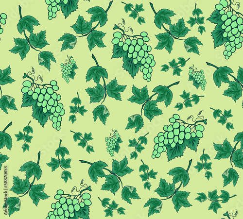 Seamless background from bunches of grapes