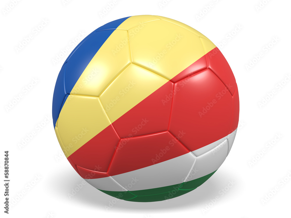 Football/soccer ball with a flag for Seychelles