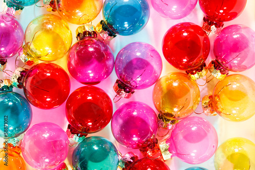 Colorful Christmas balls